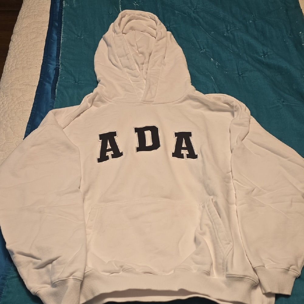 *RARE* Adanola White Cotton Hoodie